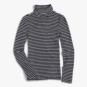 J. Crew Striped Turtleneck